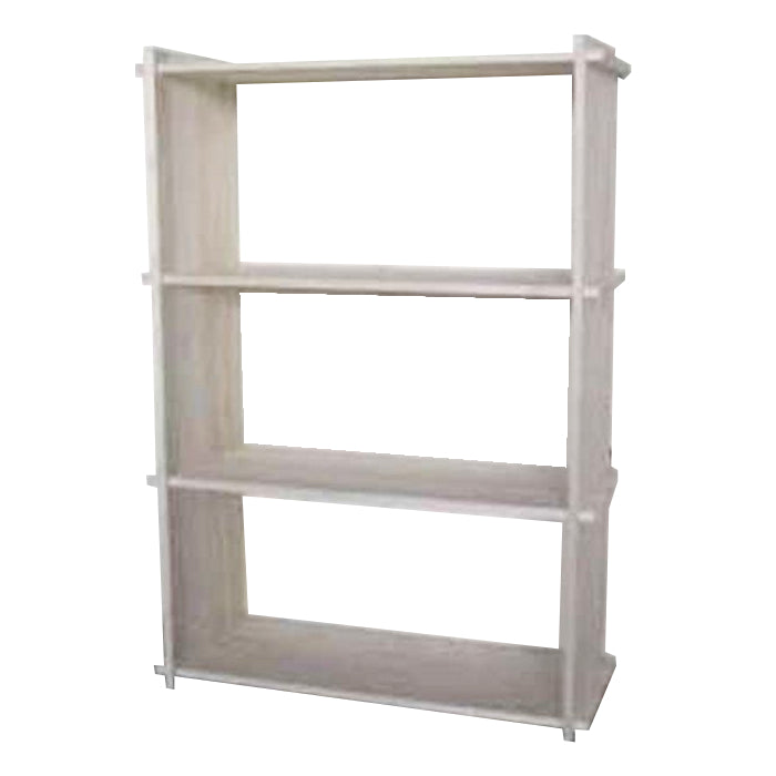 Untreated Solid Pine 3 Shelves Bookcase