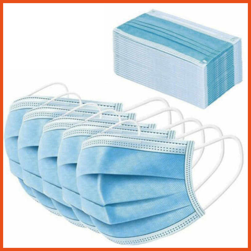20 x 3-Ply - Disposable Face Masks - 3Ply Mouth & Nose Cover