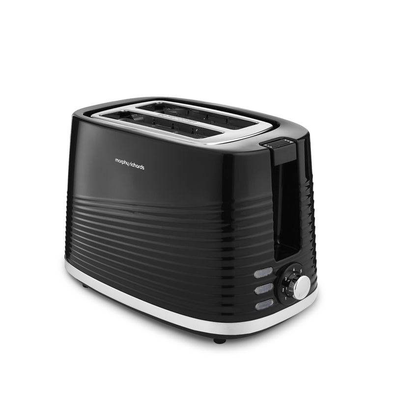 Morphy Richards 220026 Dune 2 Slice Toaster Defrost and Re-Heat Functions, Black