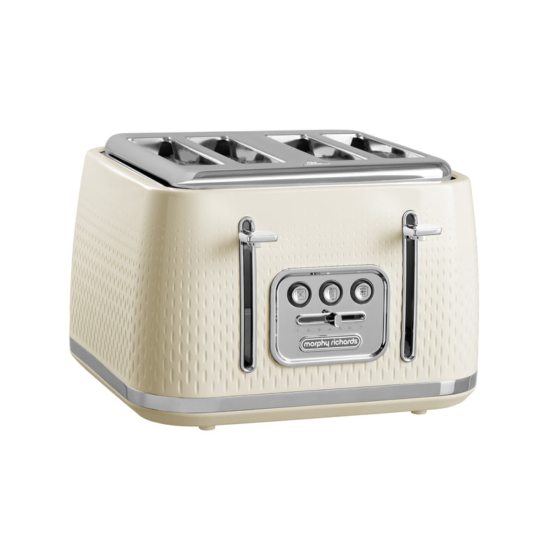 Morphy Richards 243011 Verve 4-Slice Toaster with Illuminated Buttons - Cream