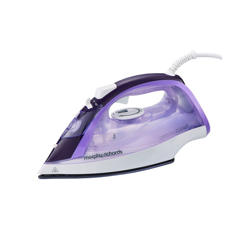 Morphy Richards 300301 Steam Iron with Crystal Clear Water Tank - Purple/White