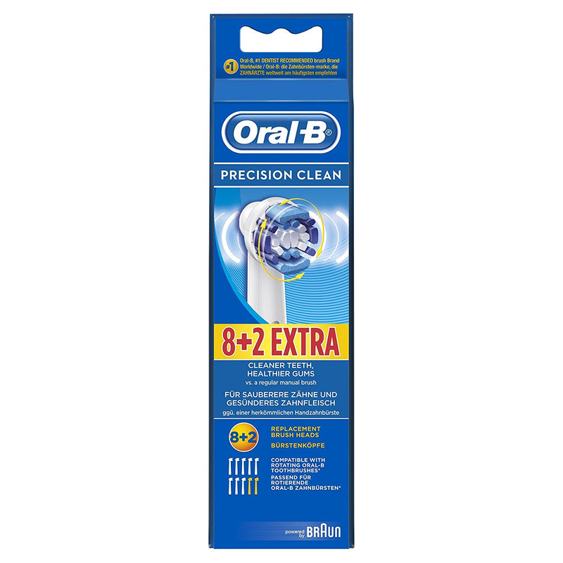 10 Pack Oral-B Precision Clean Electric Toothbrush Heads