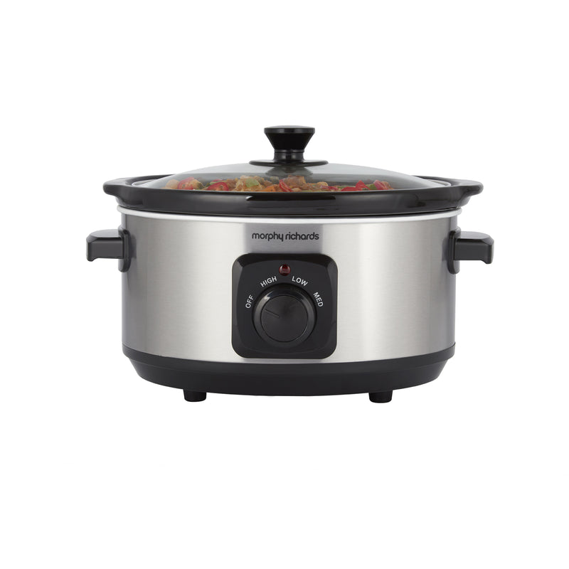 Morphy Richards 460017 Slow Cooker 3.5 L, Ceramic Pot, Dishwasher Safe