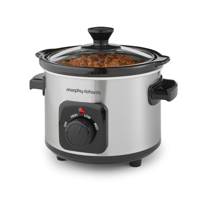 Morphy Richards 460300 Slow Cooker 1.5 L, Ceramic Pot, 3 Cooking Settings