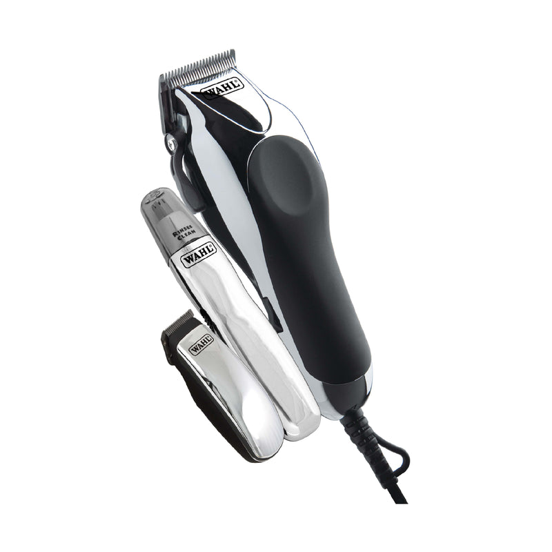 Wahl 79524-810 Deluxe Chrome Pro, Clipper & Trimmer, Hair Cutting Kit