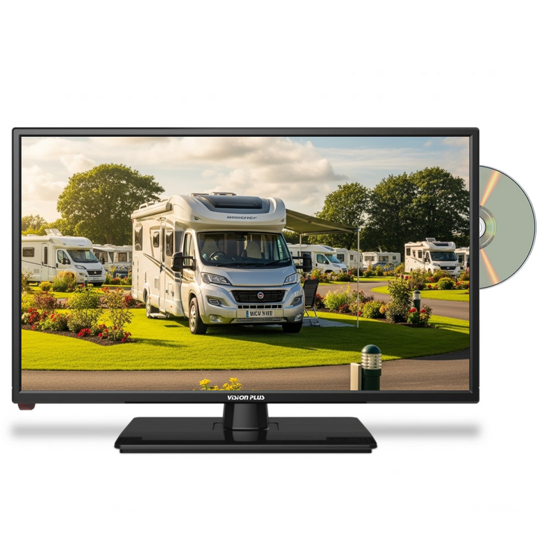 Vision Plus 22 Inch Full HD LED 12 Volt TV with Built-in DVD Player