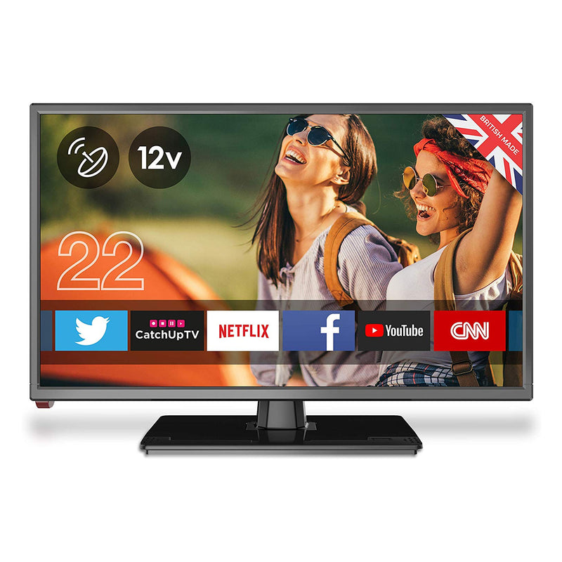 Cello Traveller 22" Inch Full HD 1080p 12v TV with Android and Satellite Tuner