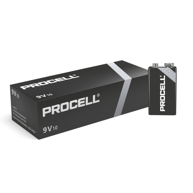 Duracell Procell 9V PP3 6LR61 ID1604 Industrial Procell Batteries - Box of 10