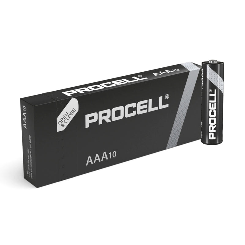 Duracell Procell AAA ID2400 LR03 Industrial Long Lasting Batteries - Box of 10