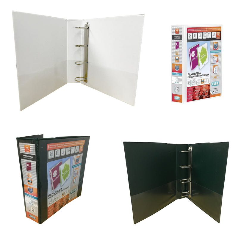 Elba A4 Colour XL 50mm Panorama Presentation 4D Ring Binder