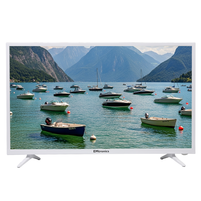 EMtronics 32" Inch HD Ready 720p LED TV with 3x HDMI and 2x USB Port - White