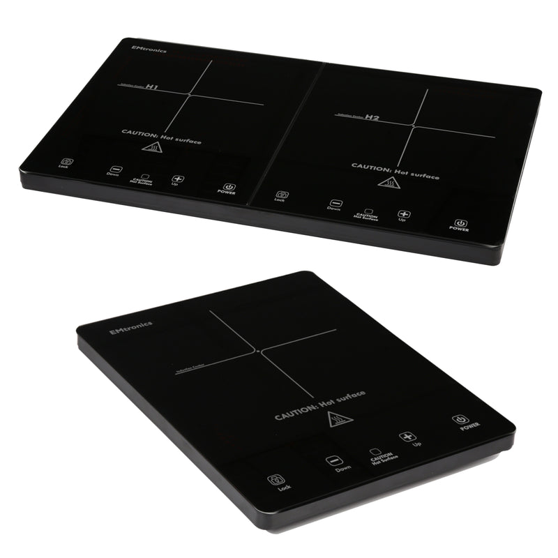 EMtronics Counter Top Induction Hob - Black