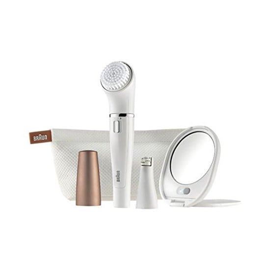 Braun Face 831 Womens Facial Hair Epilator & Cleansing Brush
