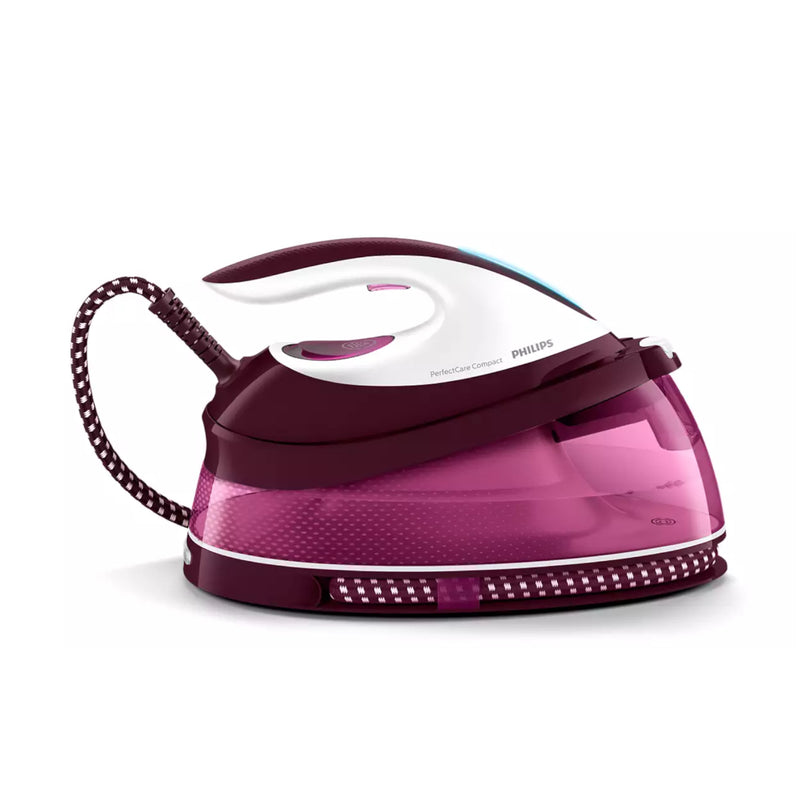 Philips GC7842/46 PerfectCare Compact Steam Generator Iron, 2400 W - Purple