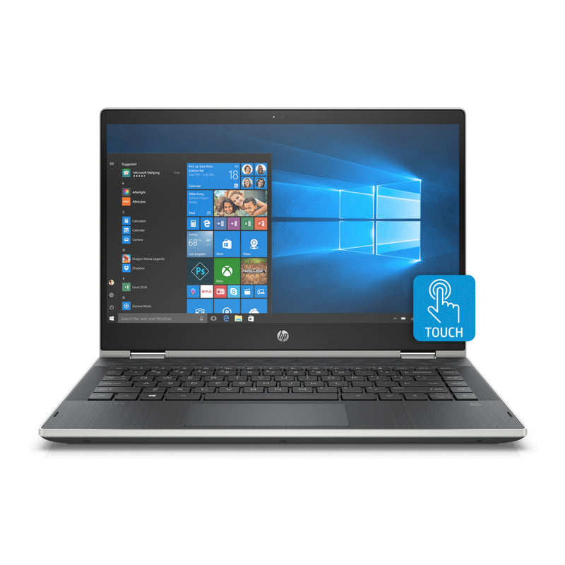 HP Pavilion x360 14" Inch Convertible Touchscreen Laptop with 8GB RAM - Silver (Not Brand New)