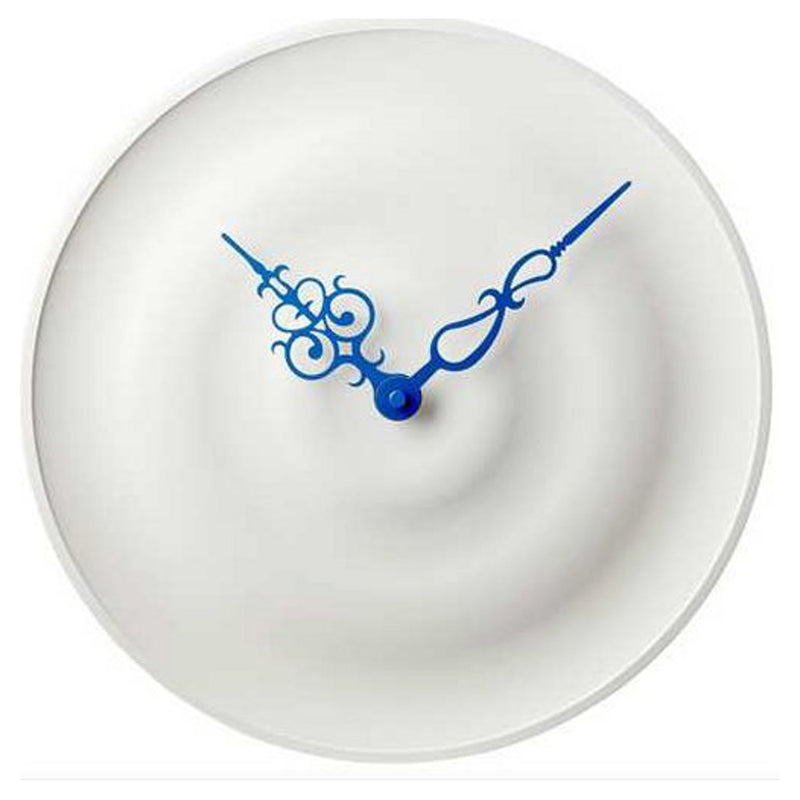 Invotis Baroque Plate Wall Clock with Blue Hands
