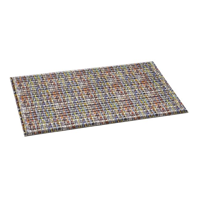 Ecomat 3D Multicoloured Rubber Backing Recycled Rug