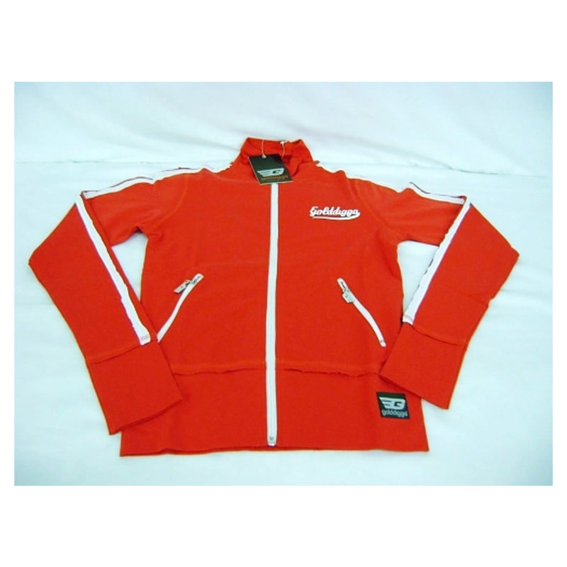 GOLDDIGGA Womens Size 12 Red Tracksuit Jacket with Zip