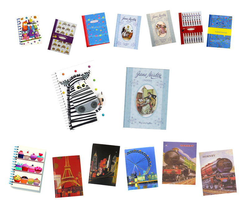 Various A4 A5 A6 Hardcover Lined Notebooks for School and Office