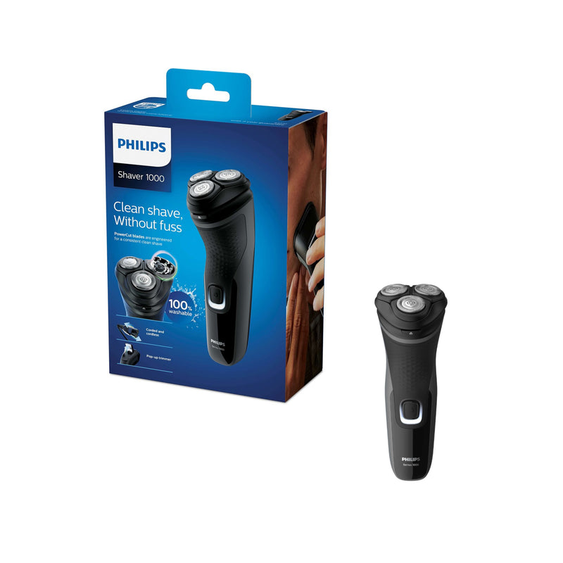 Philips S1231/41 Series 1000, Dry Electric Shaver with PowerCut Blades