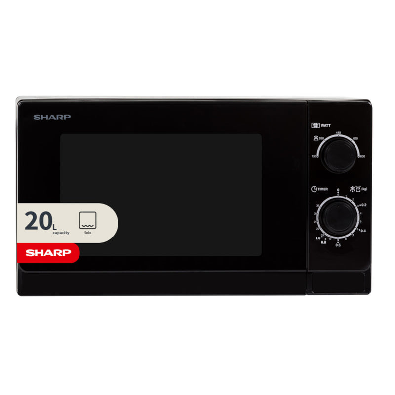 Sharp R200BKW-UK 20 Litre 800W Manual Microwave - Black