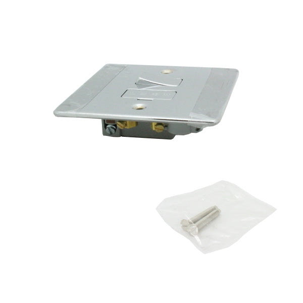 BG Polished Chrome 13A Amp Fused House Wall Switch Unit