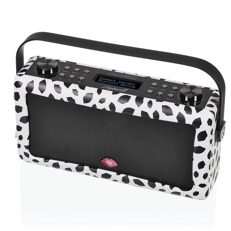 VQ Hepburn MKII DAB+ FM Radio Bluetooth Speaker - Lulu Guinness Black Lip