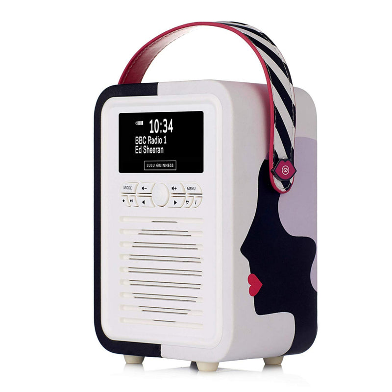 VQ Retro Mini DAB+ FM Radio with Bluetooth - Lulu Guinness Kissing Cameo