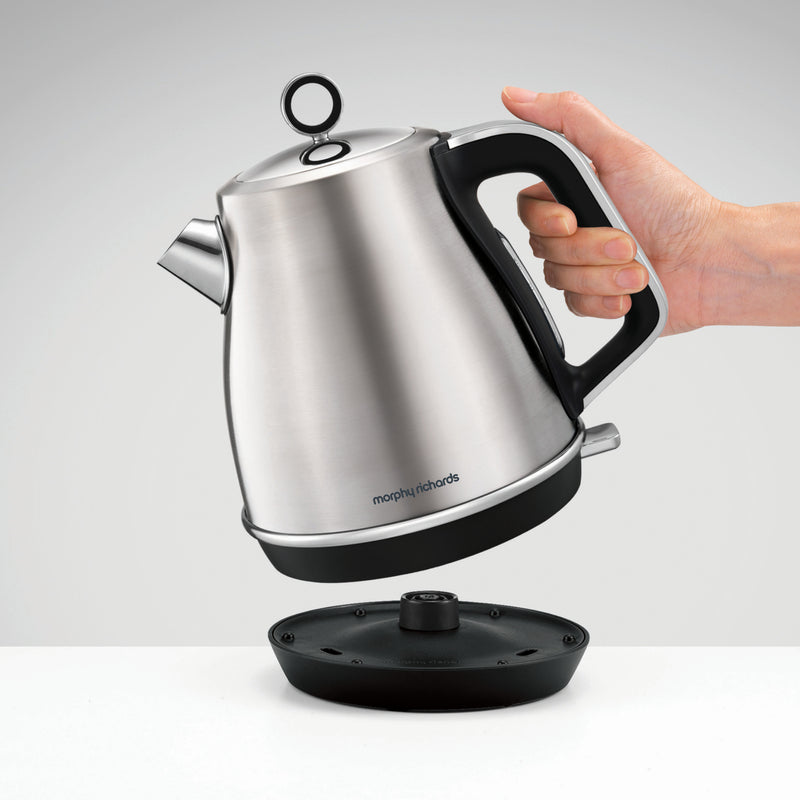 Morphy Richards 104406 Evoke, 1.5L, 3kW Electric Kettle - Stainless Steel