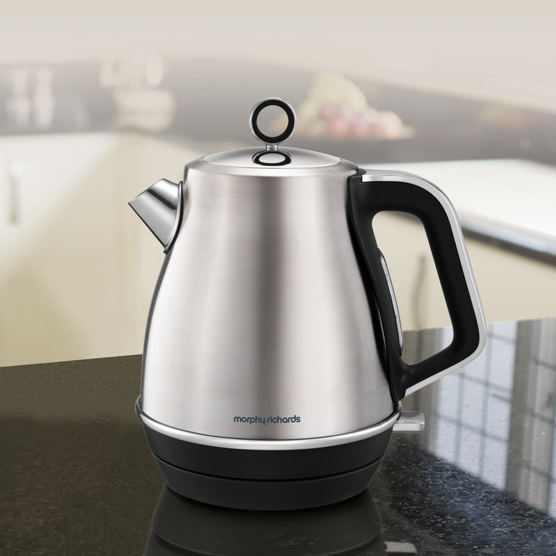 Morphy Richards 104406 Evoke, 1.5L, 3kW Electric Kettle - Stainless Steel