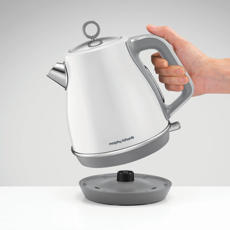 Morphy Richards 104409 Evoke, 1.5L, 3kW Electric Kettle with Rapid Boil - White