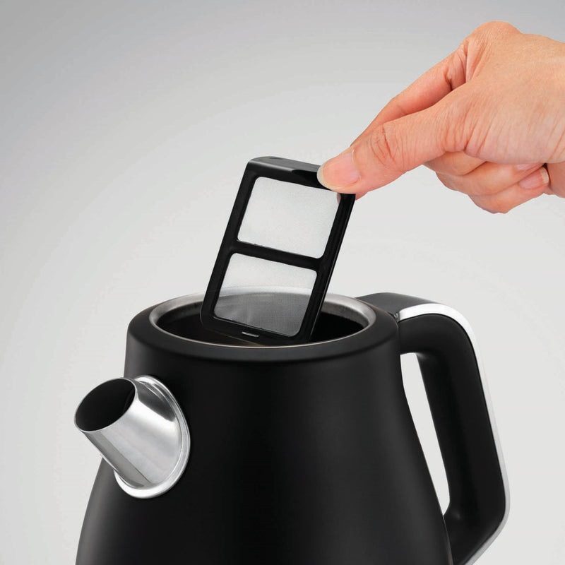 Morphy Richards 104414 Evoke, 1.5L, 3kW Rapid Boil Kettle - Black and Rose Gold