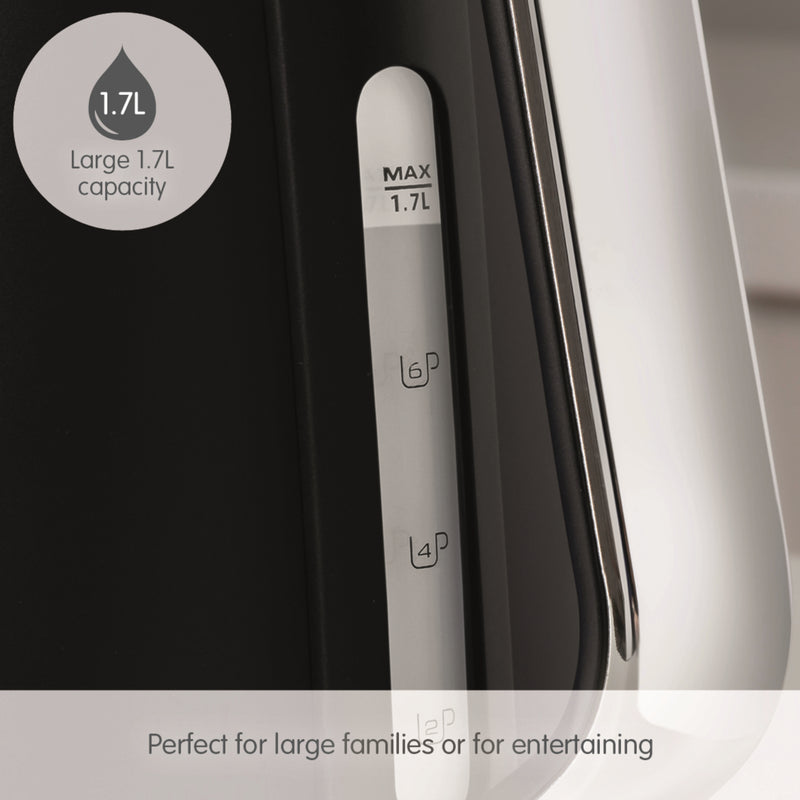 Morphy Richards 108020 Illumination 1.7L Electric Kettle with Rapid Boil - Black