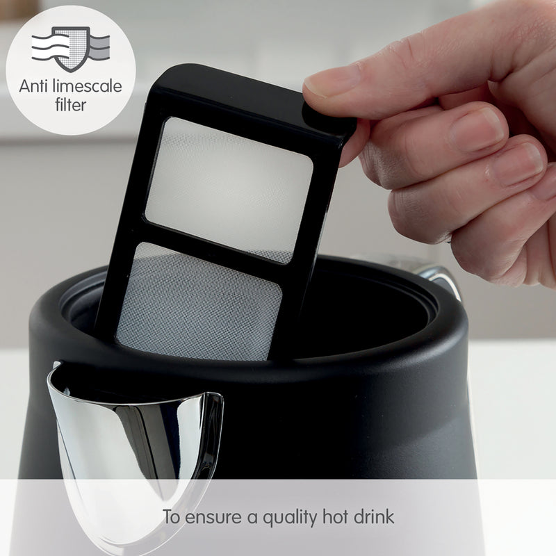 Morphy Richards 108020 Illumination 1.7L Electric Kettle with Rapid Boil - Black