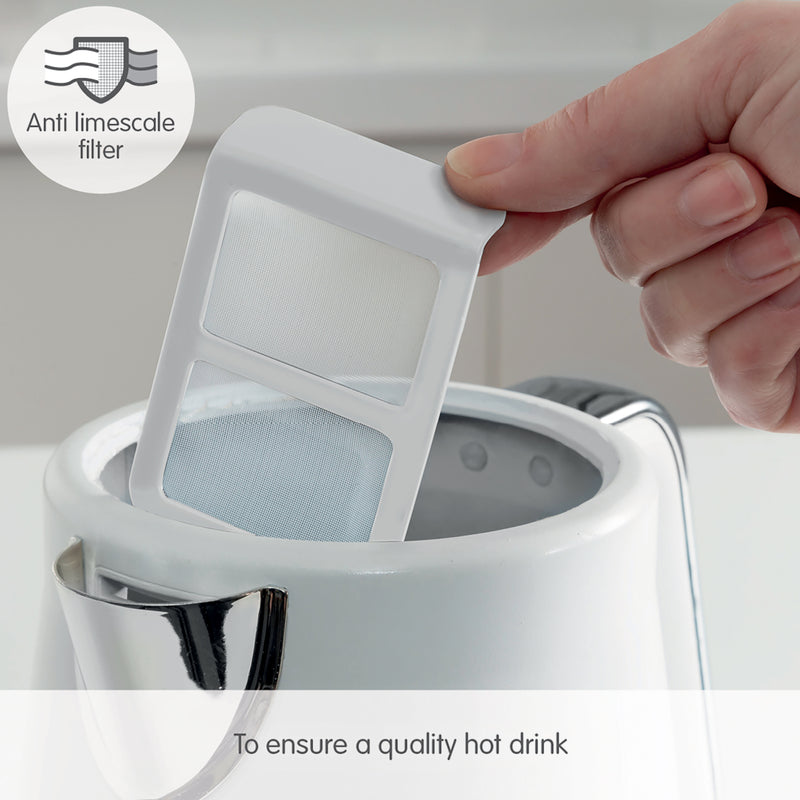 Morphy Richards 108021 Illumination 1.7L Electric Kettle with Rapid Boil - White