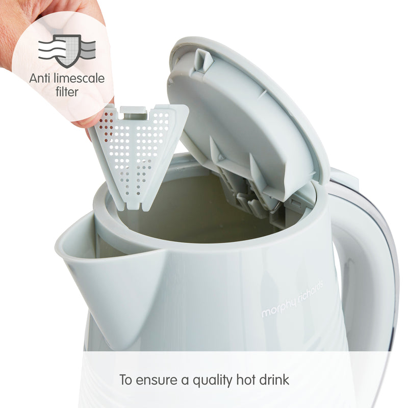 Morphy Richards 108268 Dune, 1.5L, Electric Jug Kettle with Rapid Boil - Green