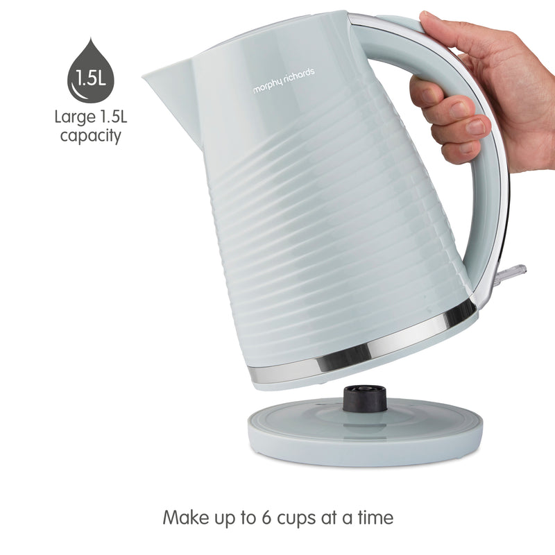 Morphy Richards 108268 Dune, 1.5L, Electric Jug Kettle with Rapid Boil - Green