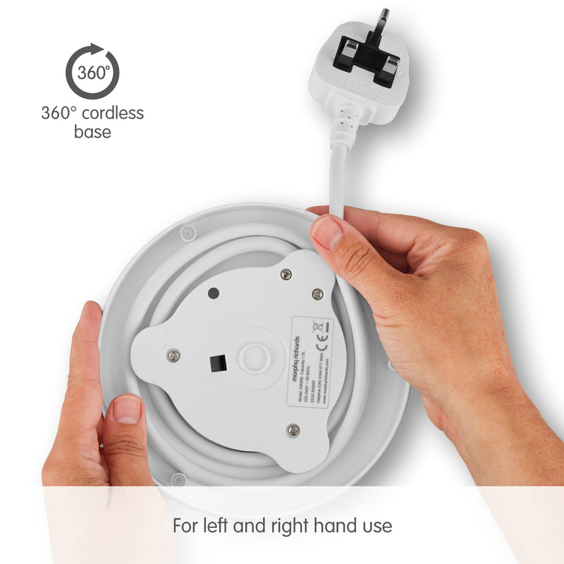 Morphy Richards 108269 Dune, 1.5L, Electric Jug Kettle with Rapid Boil - White