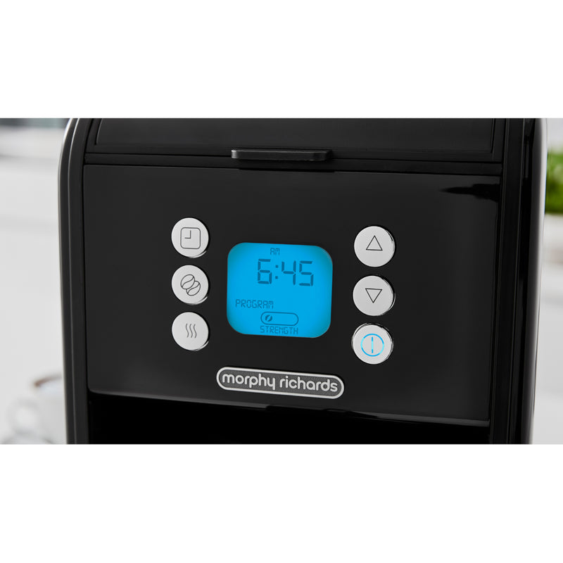 Morphy Richards 163005 Verve Pour Over Coffee Machine, 1.8L Capacity - Black