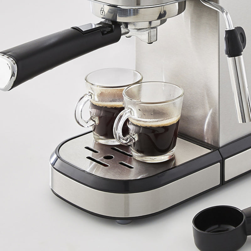 Morphy Richards 172020 Espresso Coffee Machine, 1.1L Capacity - Stainless Steel