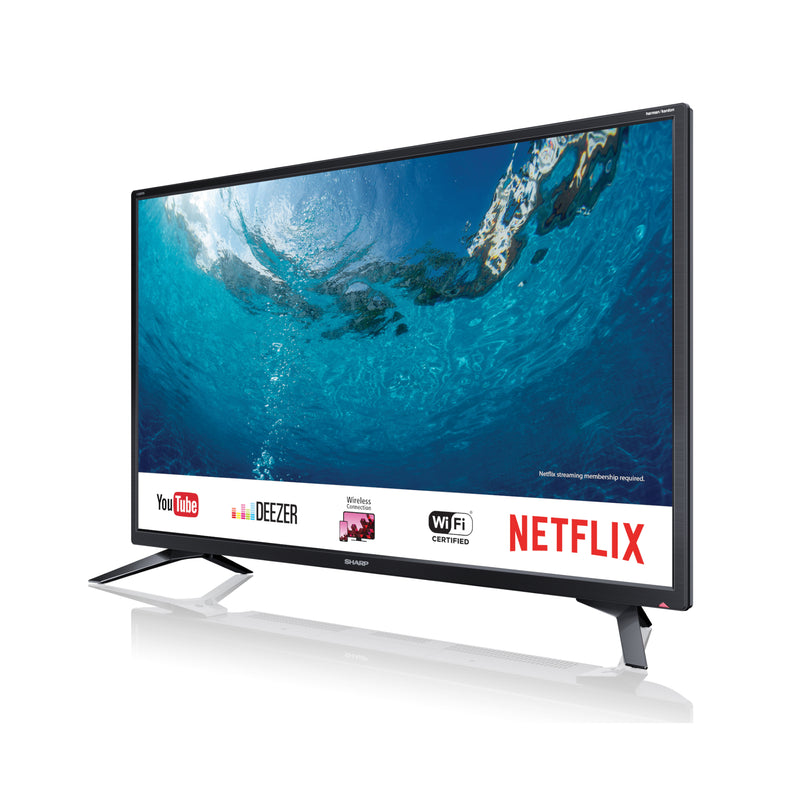 Sharp 1T-C32BC2KH1FB 32" Inch HD Ready Smart LED TV with Freeview HD - Black