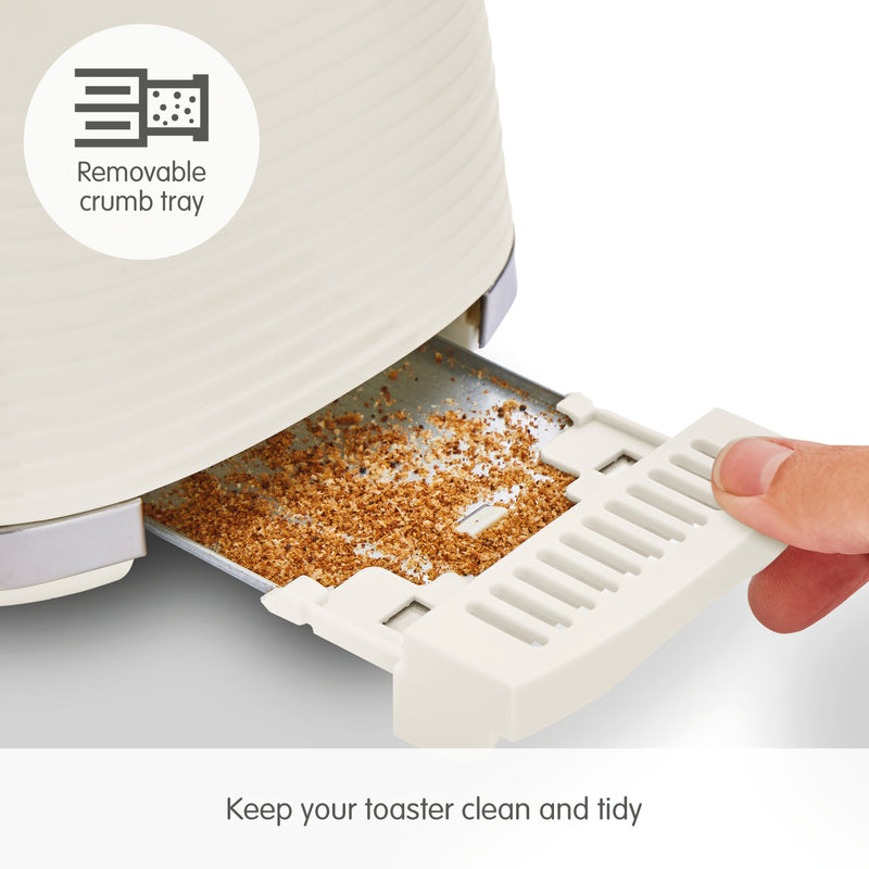 Morphy Richards 220027 Dune 2 Slice Toaster Defrost and Re-Heat Functions, Cream