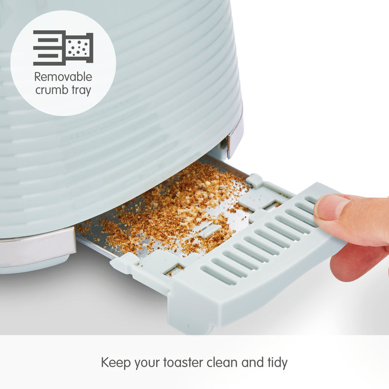 Morphy Richards 220028 Dune 2 Slice Toaster Defrost and Re-Heat Functions, Green