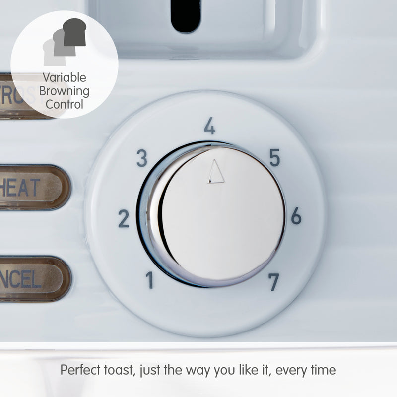 Morphy Richards 220030 Dune 2 Slice Toaster Defrost and Re-Heat Functions, Blue