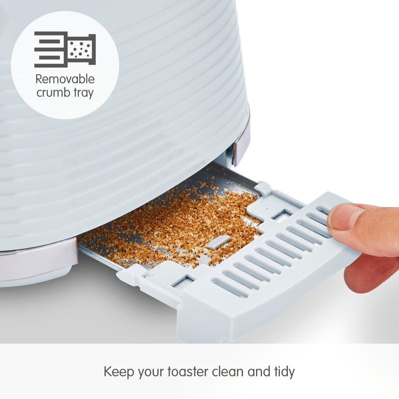 Morphy Richards 220030 Dune 2 Slice Toaster Defrost and Re-Heat Functions, Blue