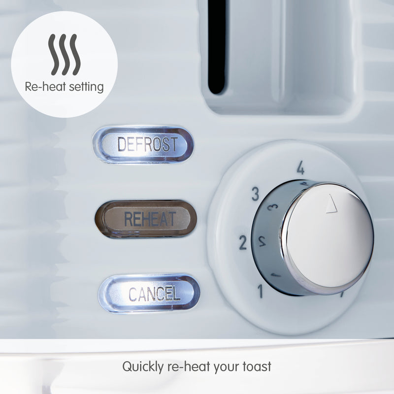 Morphy Richards 220030 Dune 2 Slice Toaster Defrost and Re-Heat Functions, Blue