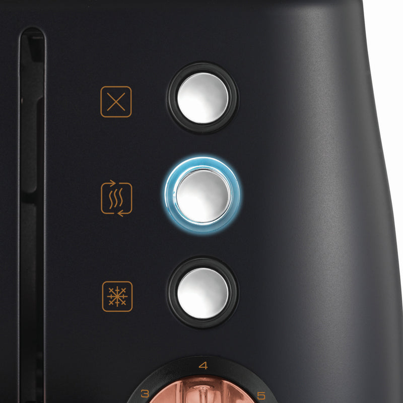 Morphy Richards 240114 Evoke 4 Slice Toaster - Black and Rose Gold