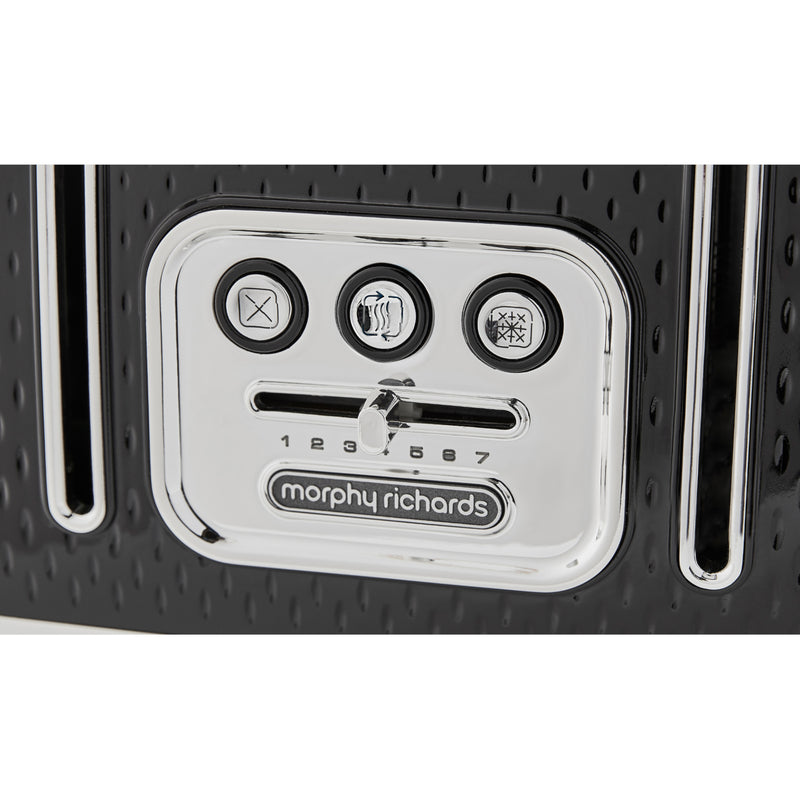 Morphy Richards 243010 Verve 4-Slice Toaster with Illuminated Buttons - Black