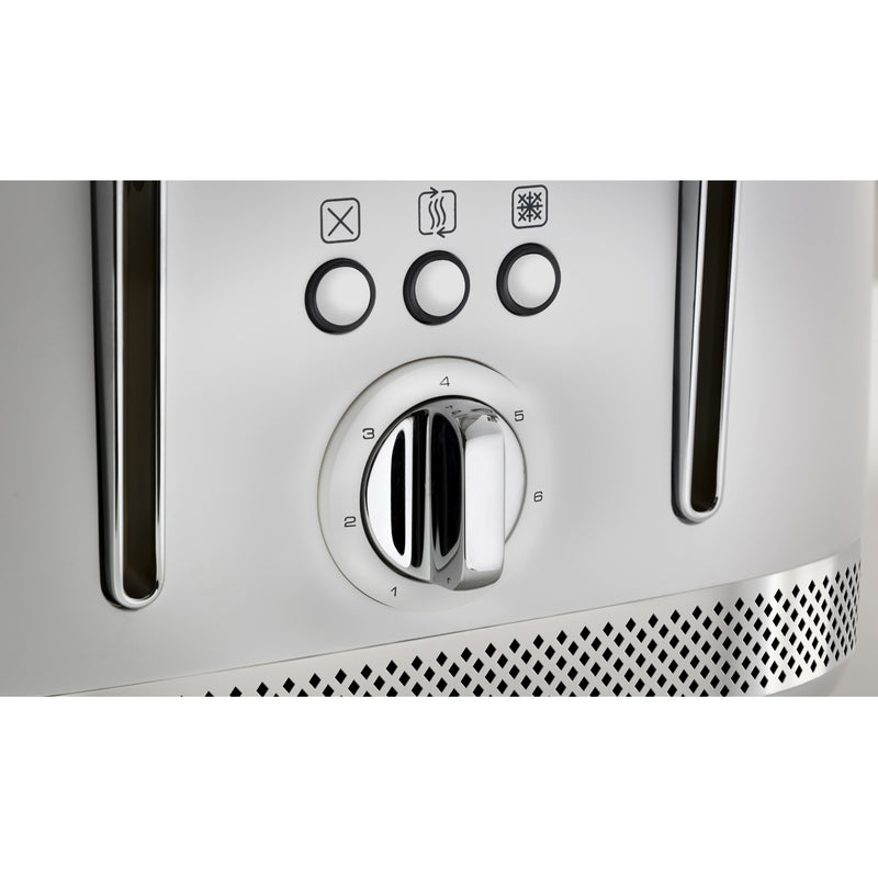 Morphy Richards 248021 Illumination 4 Slice Toaster with Auto Pop Up - White