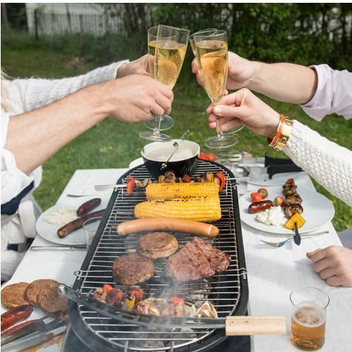 Well Done Social Charcoal Table Top BBQ Cooking Grill